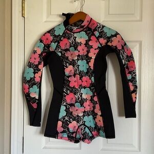 Billabong Andy Warhol Spring Fever Rash guard - Black and Pink